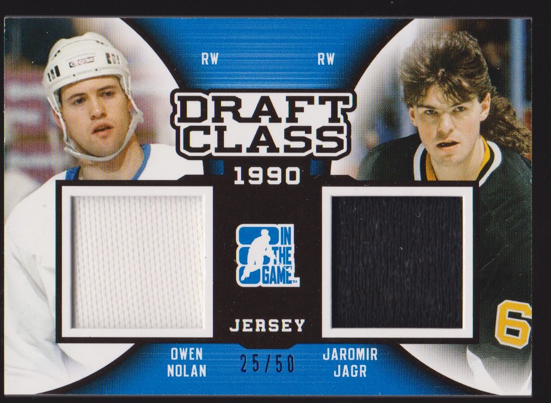 2014-15 ITG Draft Prospects Draft Class Blue #DC23 Nolan/Jagr (image for) 2014-15 ITG Draft Prospects Draft Class Blue #DC23 Nolan/Jagr